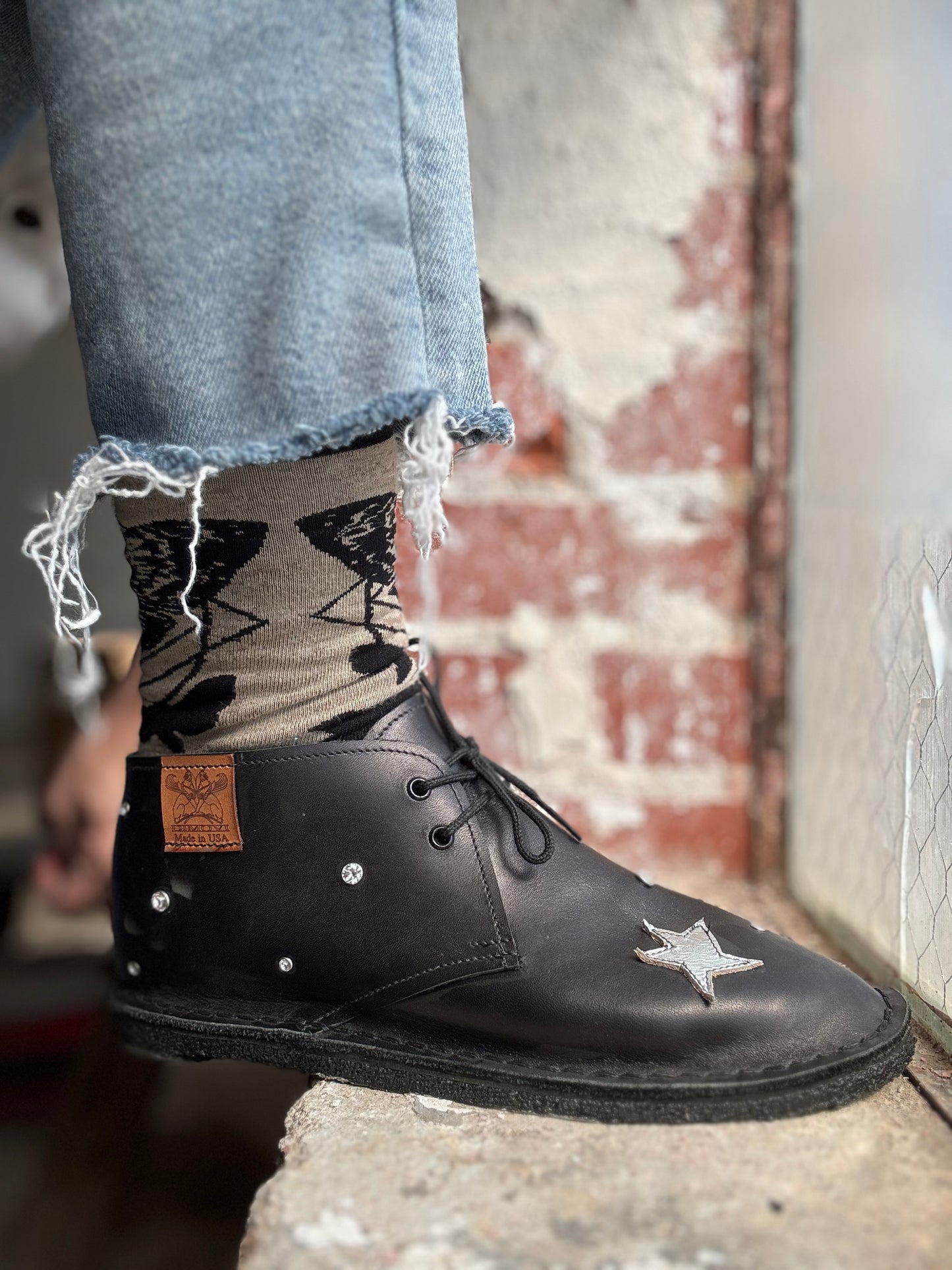 Dimovi Desert Boots - Galaxy Moon, Stars, Crystals
