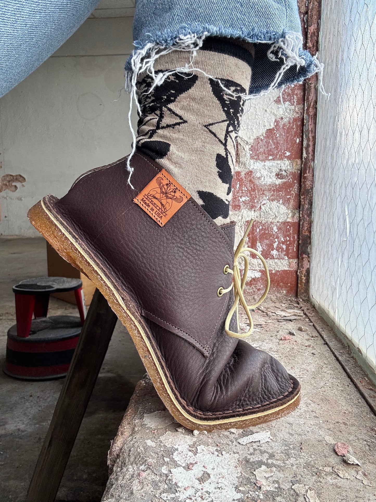 Dimovi Desert Boots - Pebbled Brown