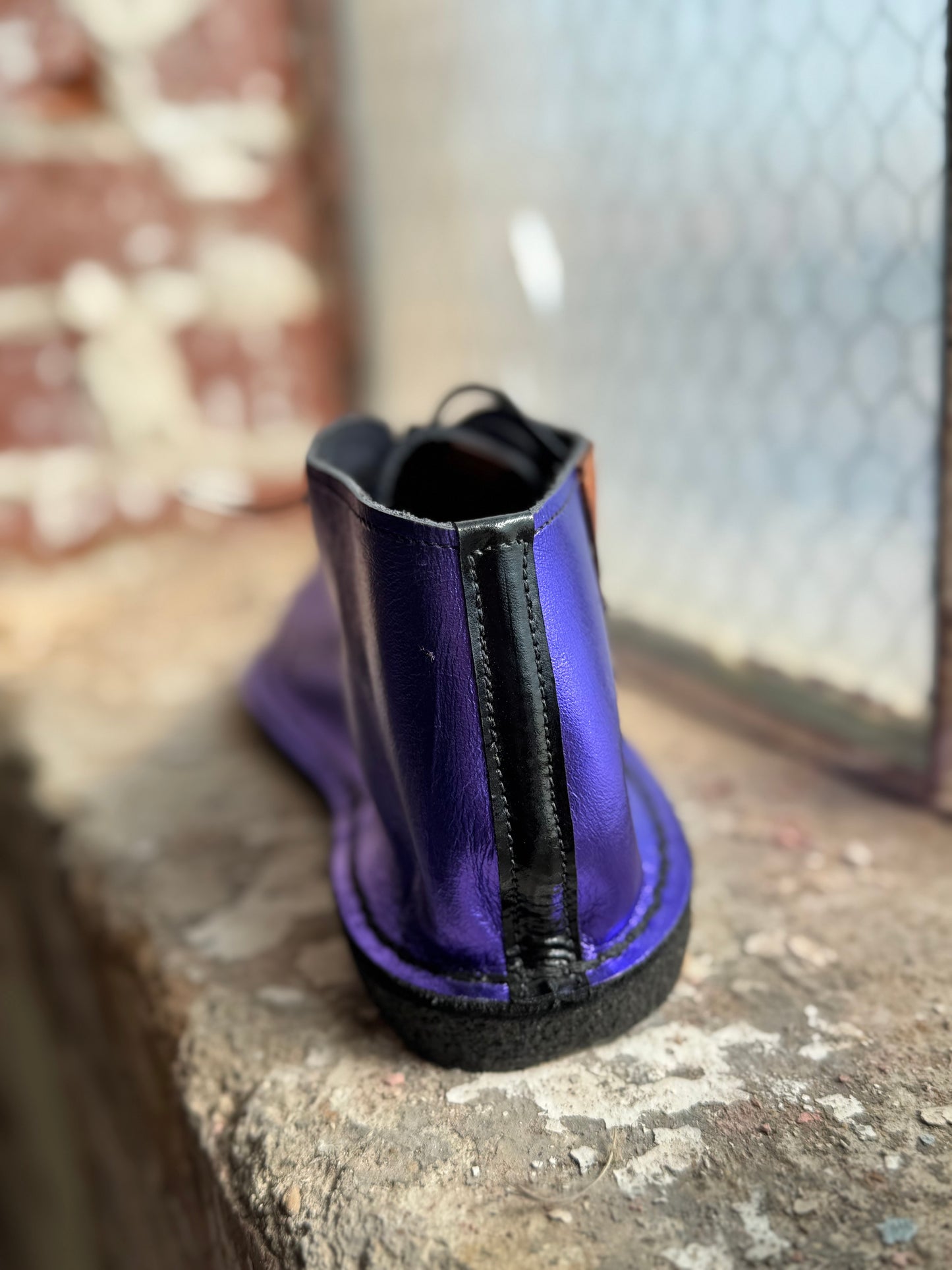 Dimovi Desert Boots - Metallic Purple
