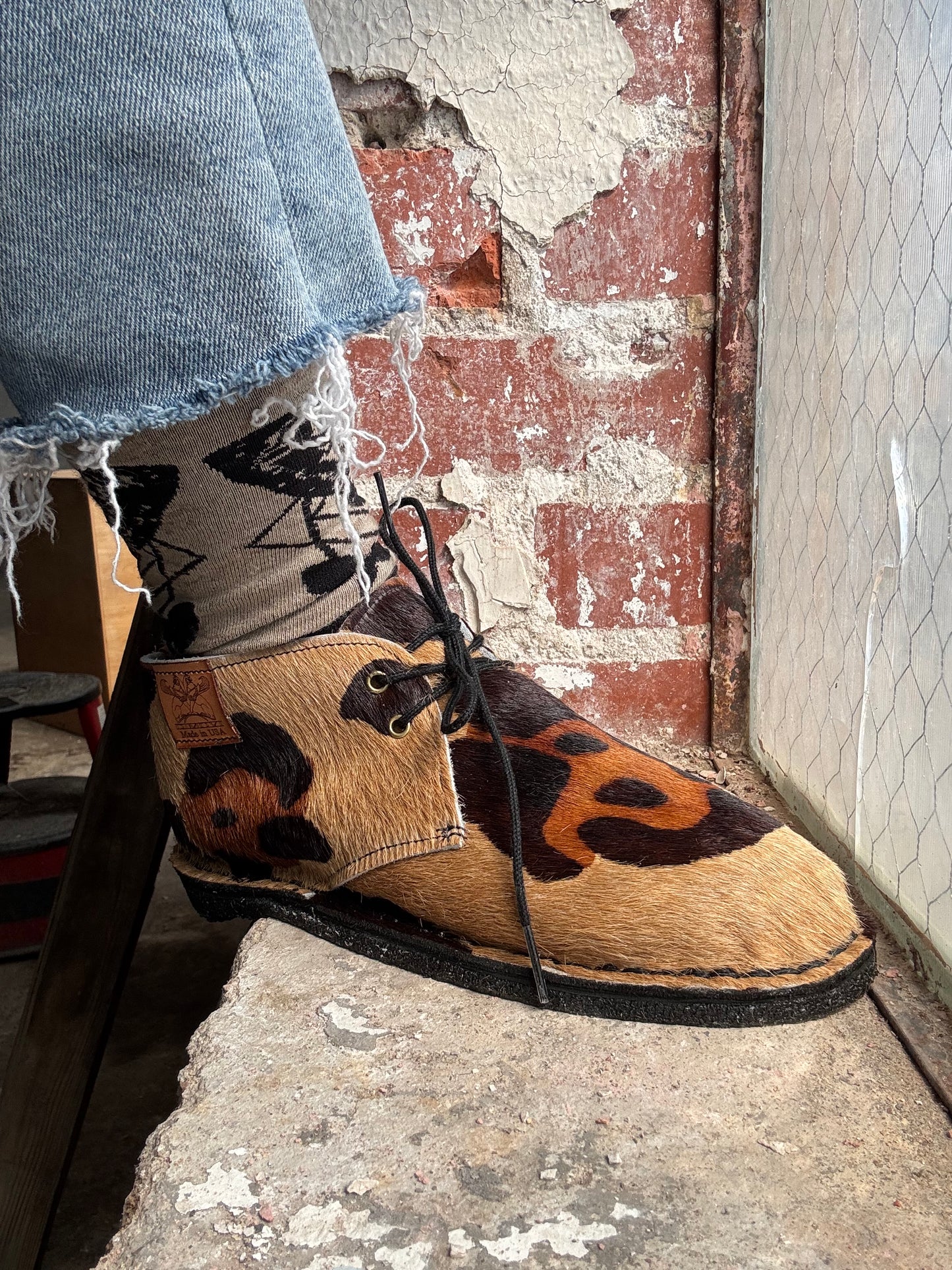 Dimovi Desert Boots - XL Leopard