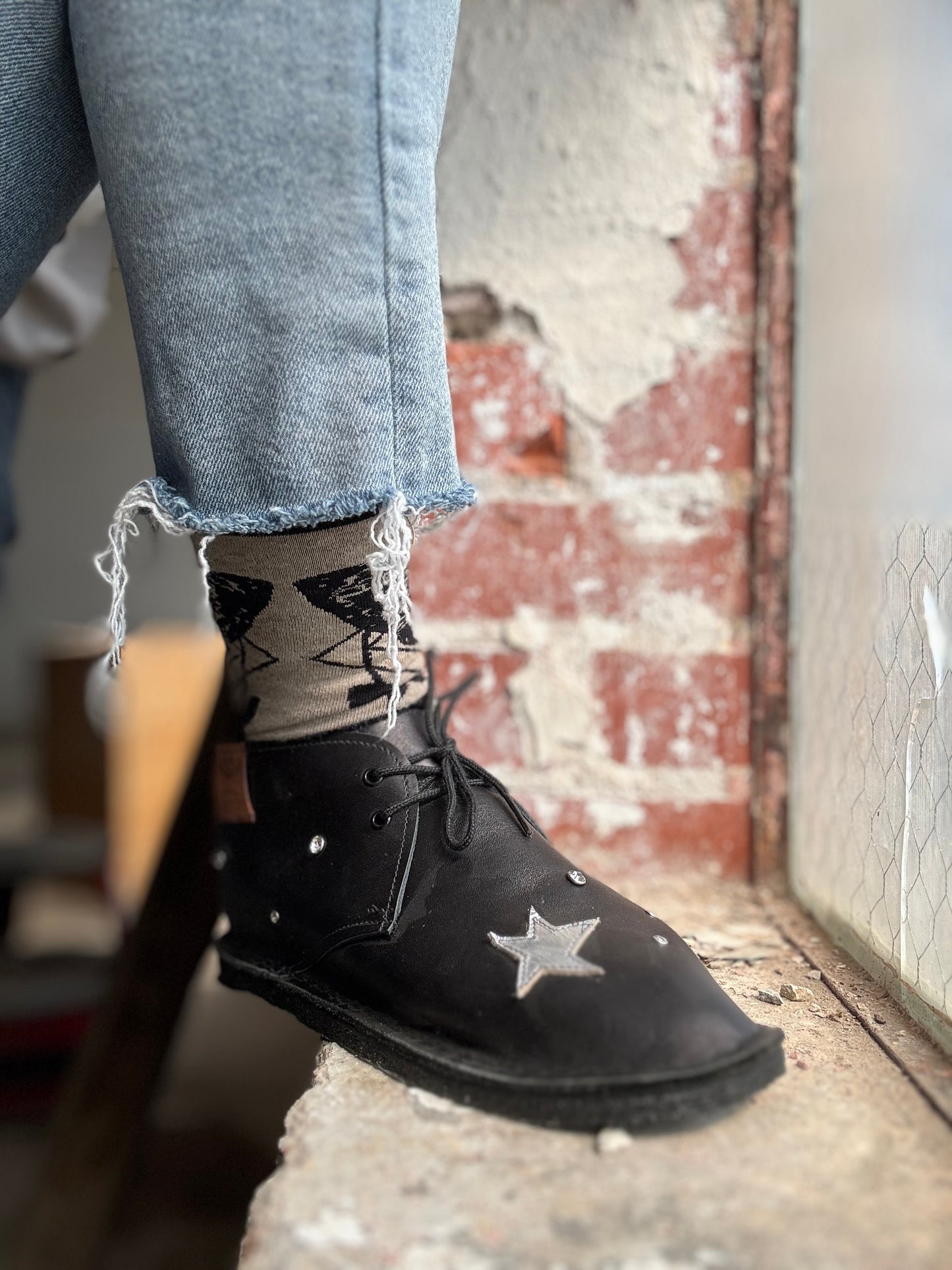 Dimovi Desert Boots - Galaxy Moon, Stars, Crystals