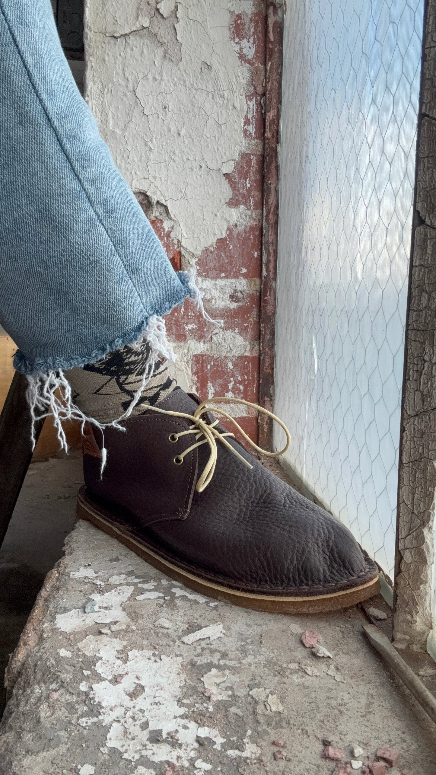 Dimovi Desert Boots - Pebbled Brown