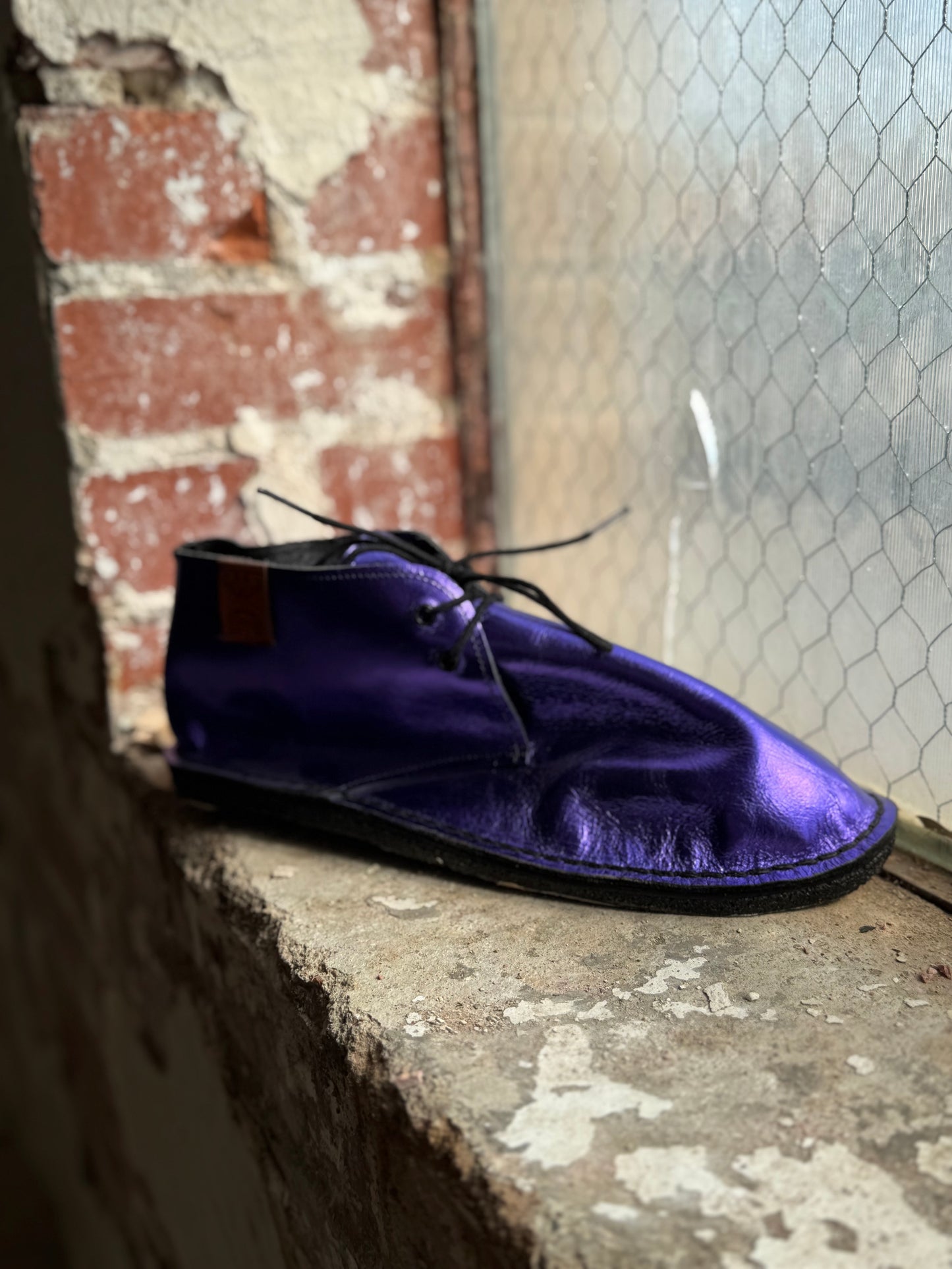 Dimovi Desert Boots - Metallic Purple