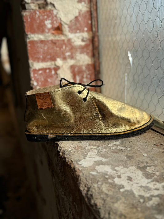 Dimovi Desert Boots - Metallic Gold