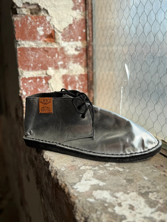 Dimovi Desert Boots - Metallic Silver