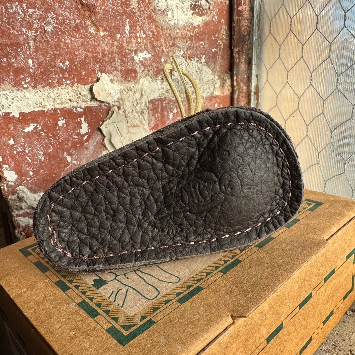 Baby Desert Boots - Handmade Leather Shoes - Pebbled Brown
